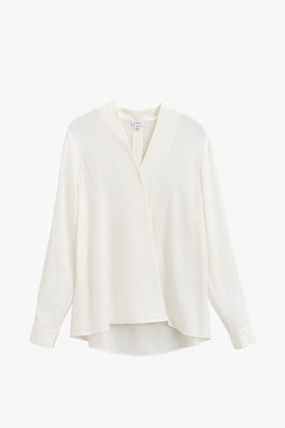 Silk Wrap Blouse