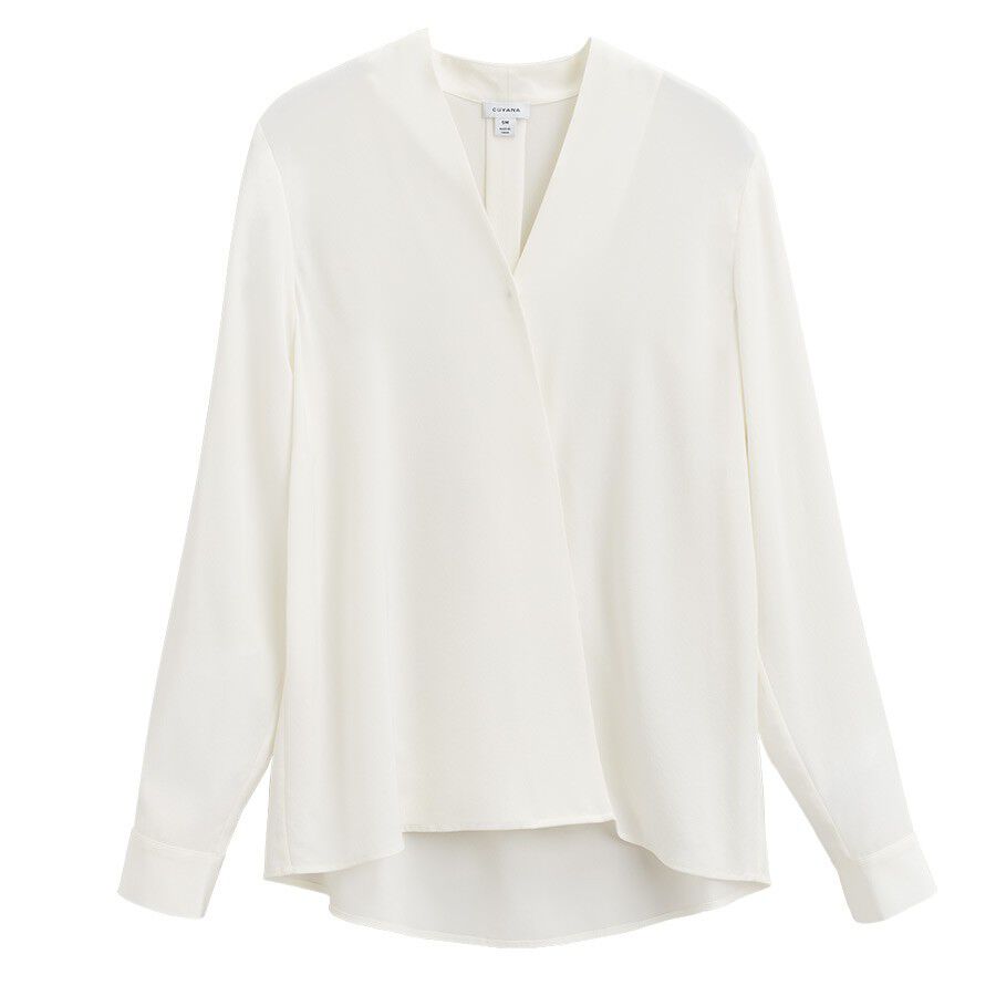 Silk Wrap Blouse