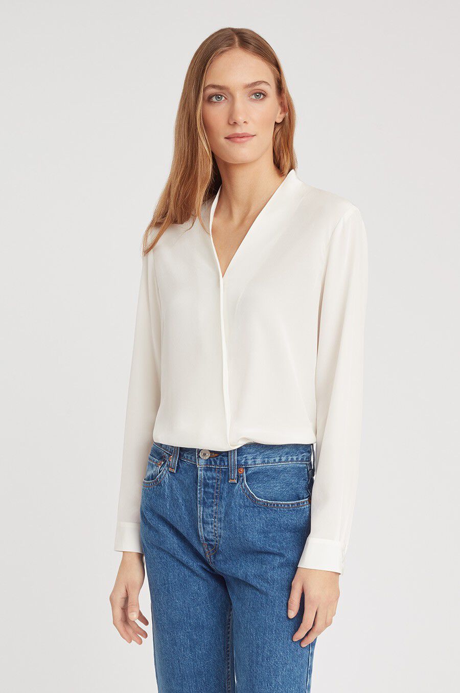 Silk Wrap Blouse