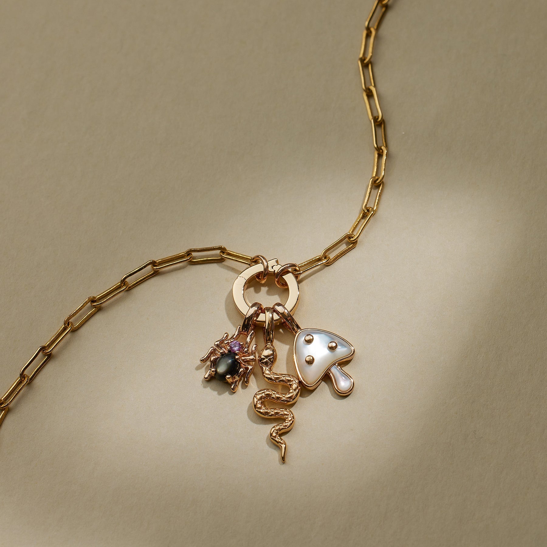 Spider Gemstone Charm | Final Sale