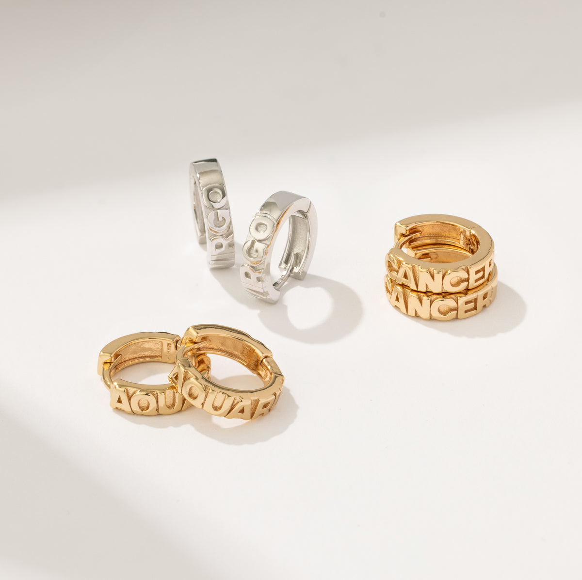 Virgo Huggie Hoop Earrings | Final Sale