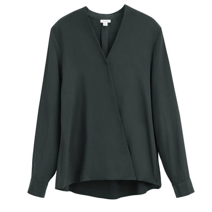 Silk Wrap Blouse